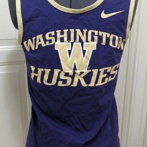 Adidas University Of Washington Huskies Tank Top Shirt NCAA Purple S Active